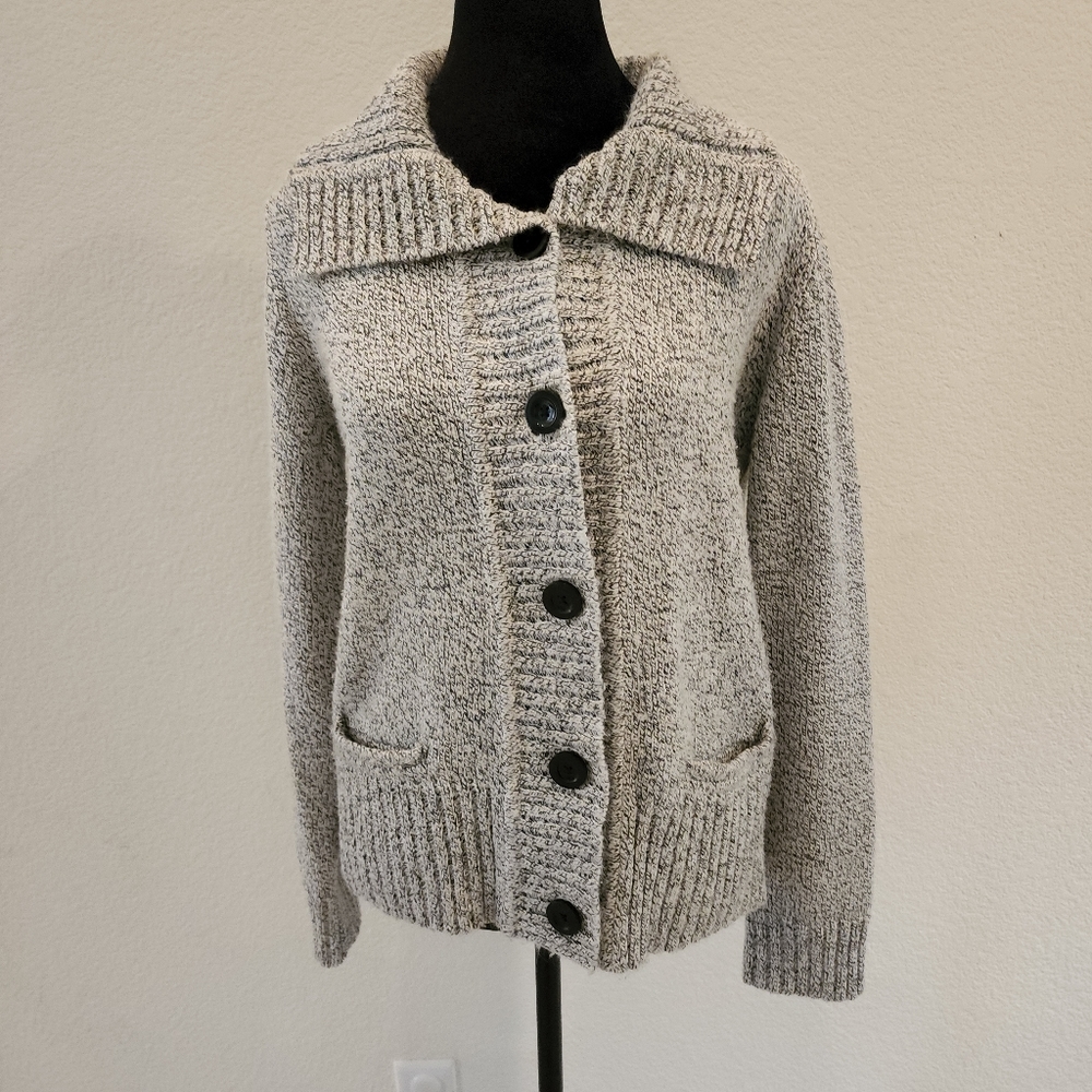 ❄️ Karen Scott Chunky Button up Cardigan Sweater Ladies size S - Picture 2 of 6